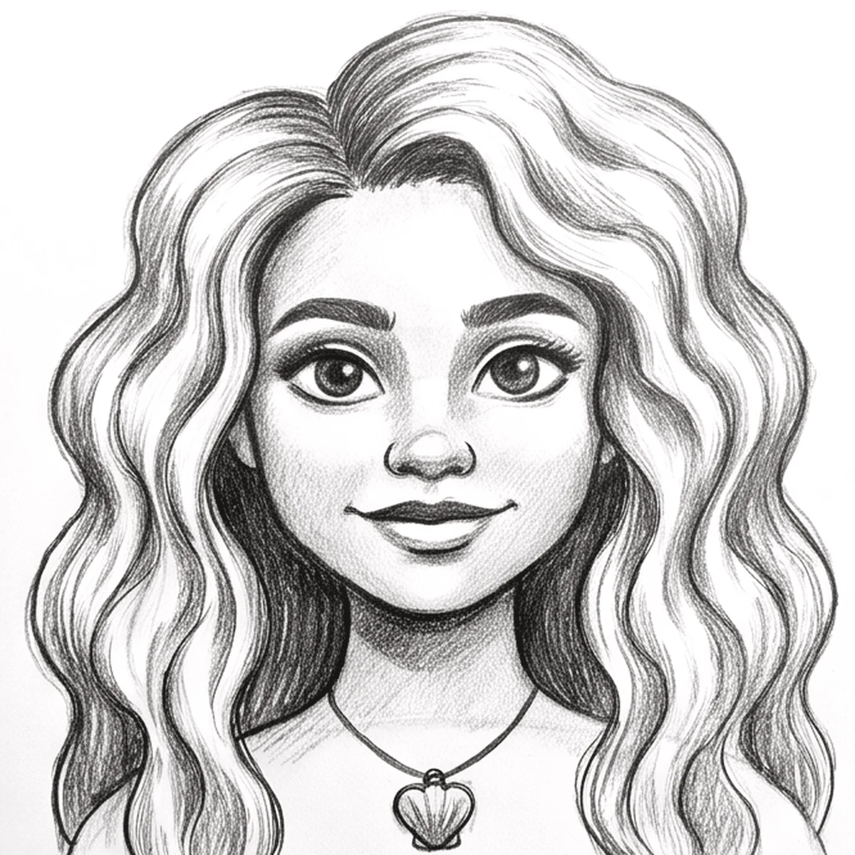 Cómo dibujar Moana paso a paso