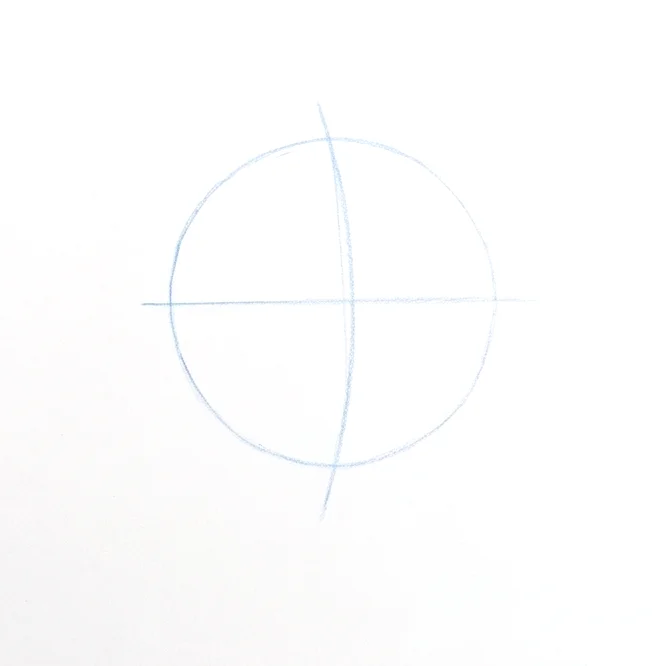 Step 1: Head and center line