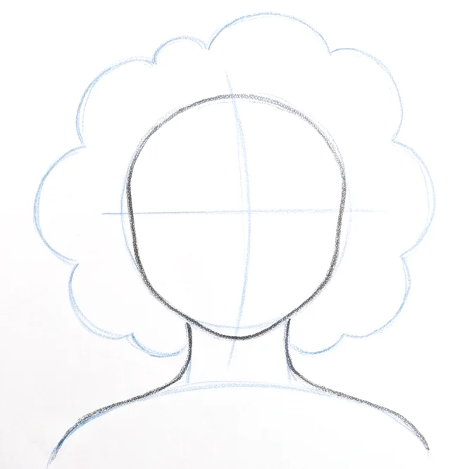 Step 3: Jaw and neck outline