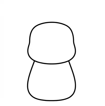 Step 1: Draw Head and Body