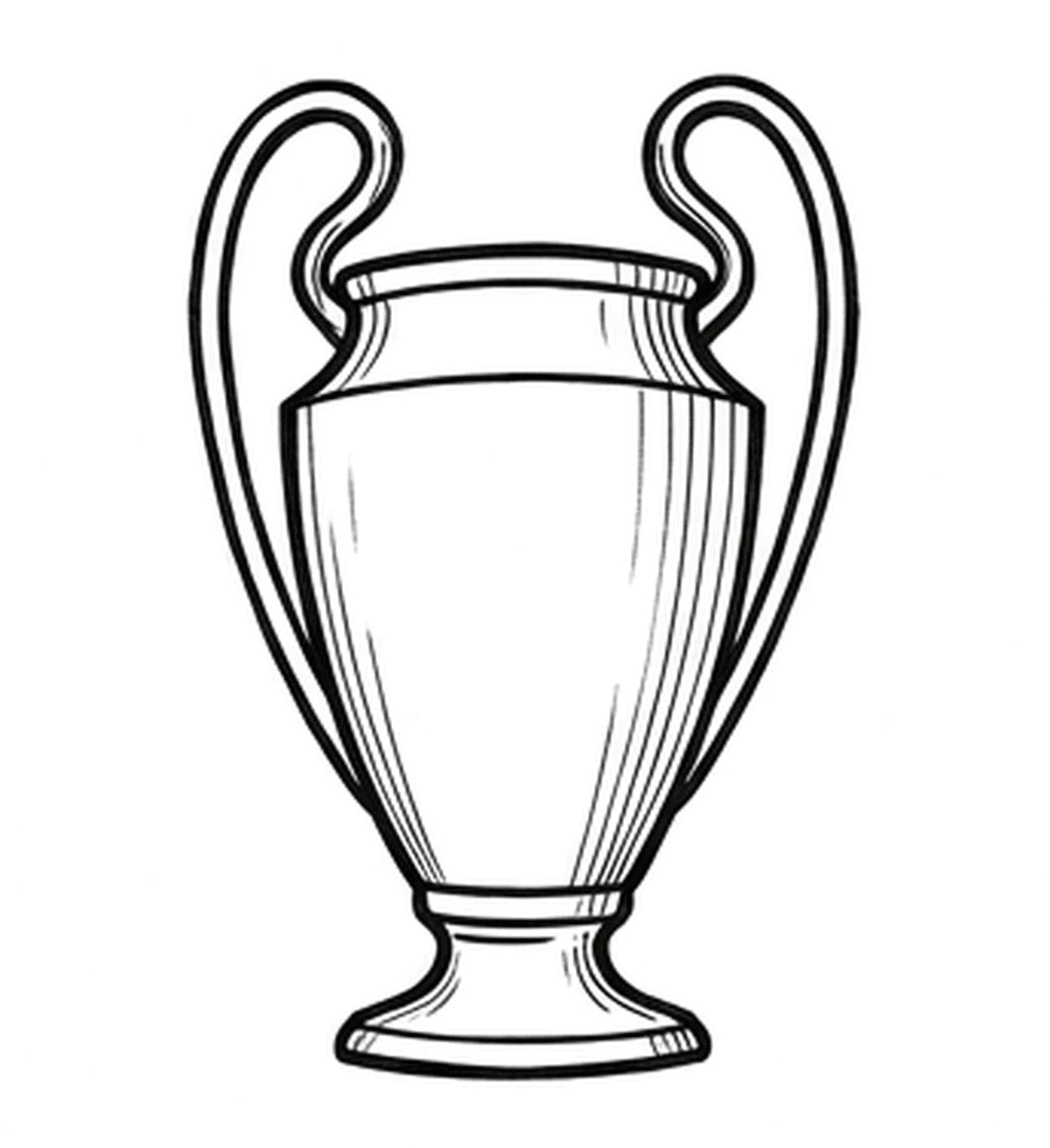 How to Draw the Champions League Trophy, Step by Step