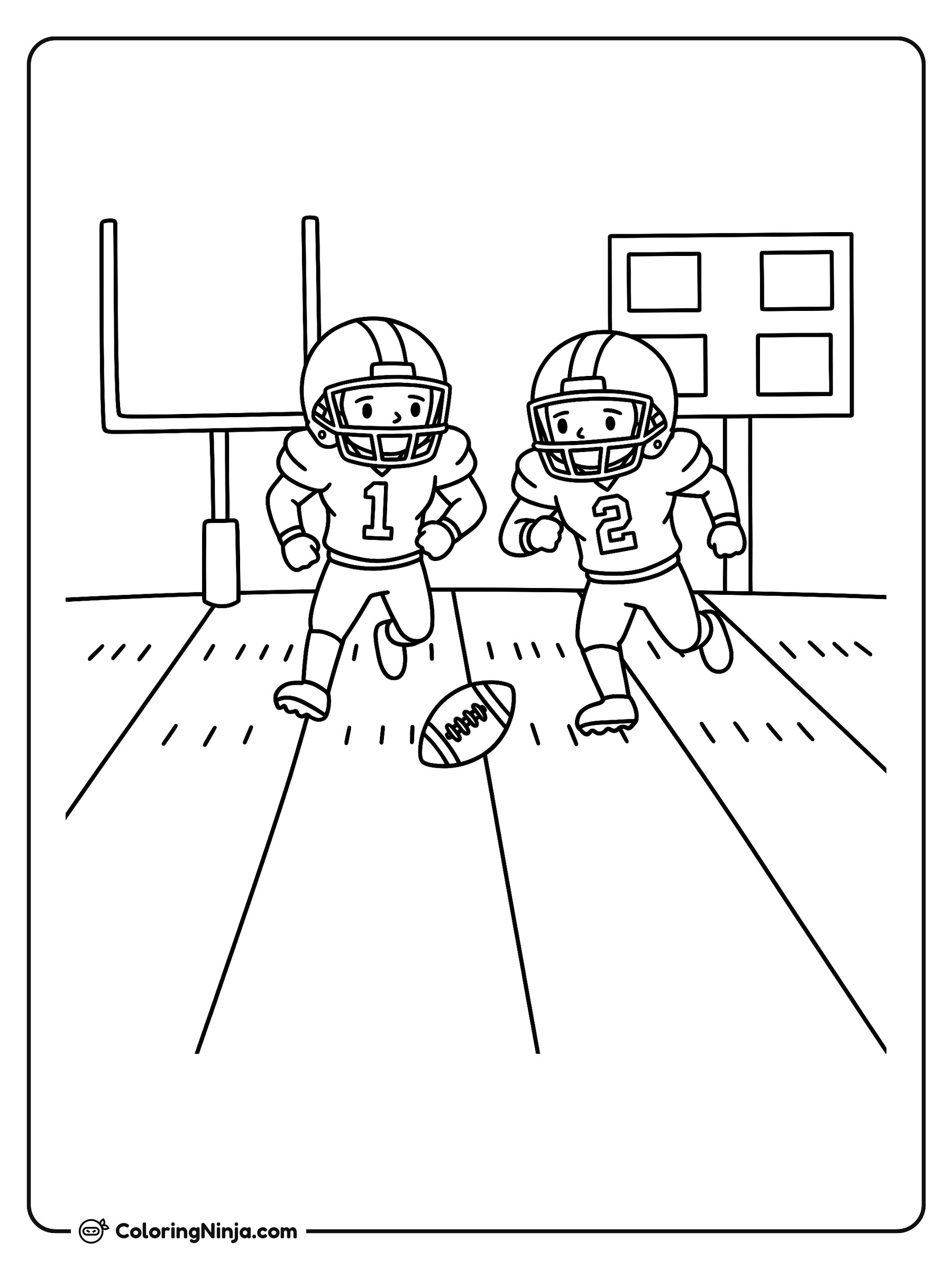 Ronda Divisional de la AFC: dibujo para colorear