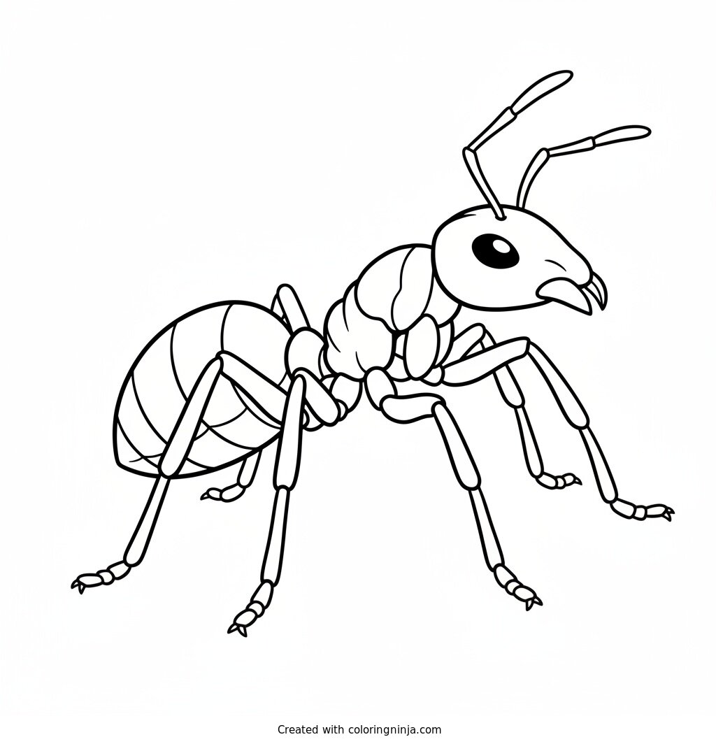 Coloring page of Ant