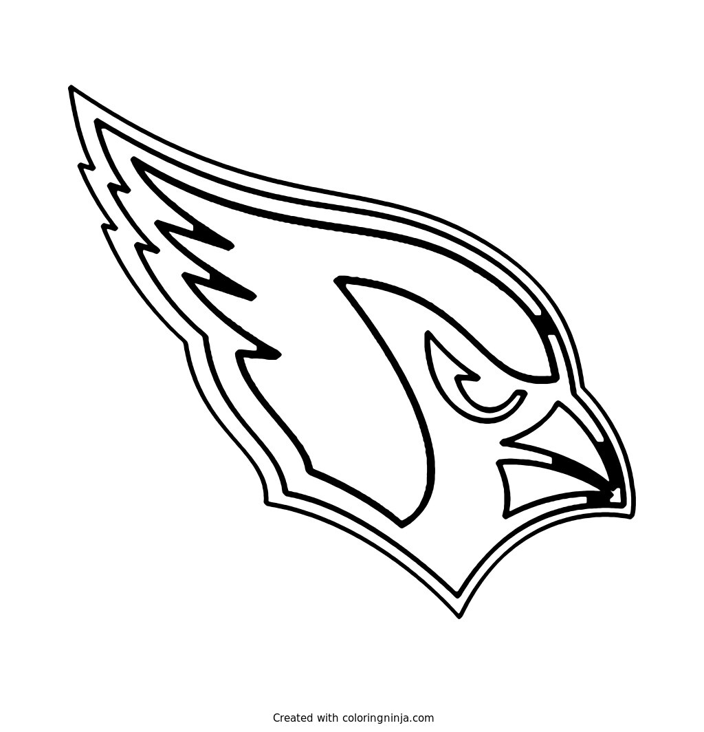 Arizona Cardinals Logo Coloring Page