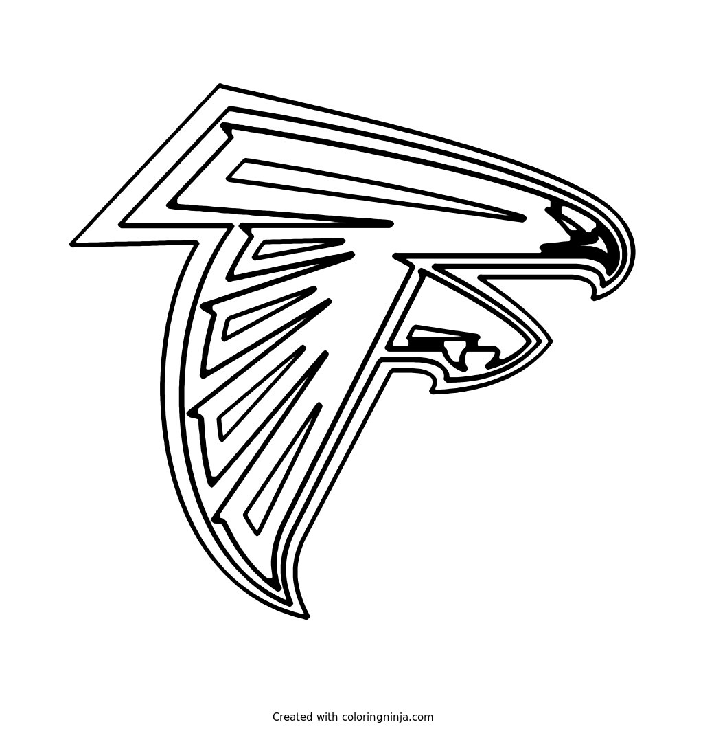 Atlanta Falcons Logo Coloring Page