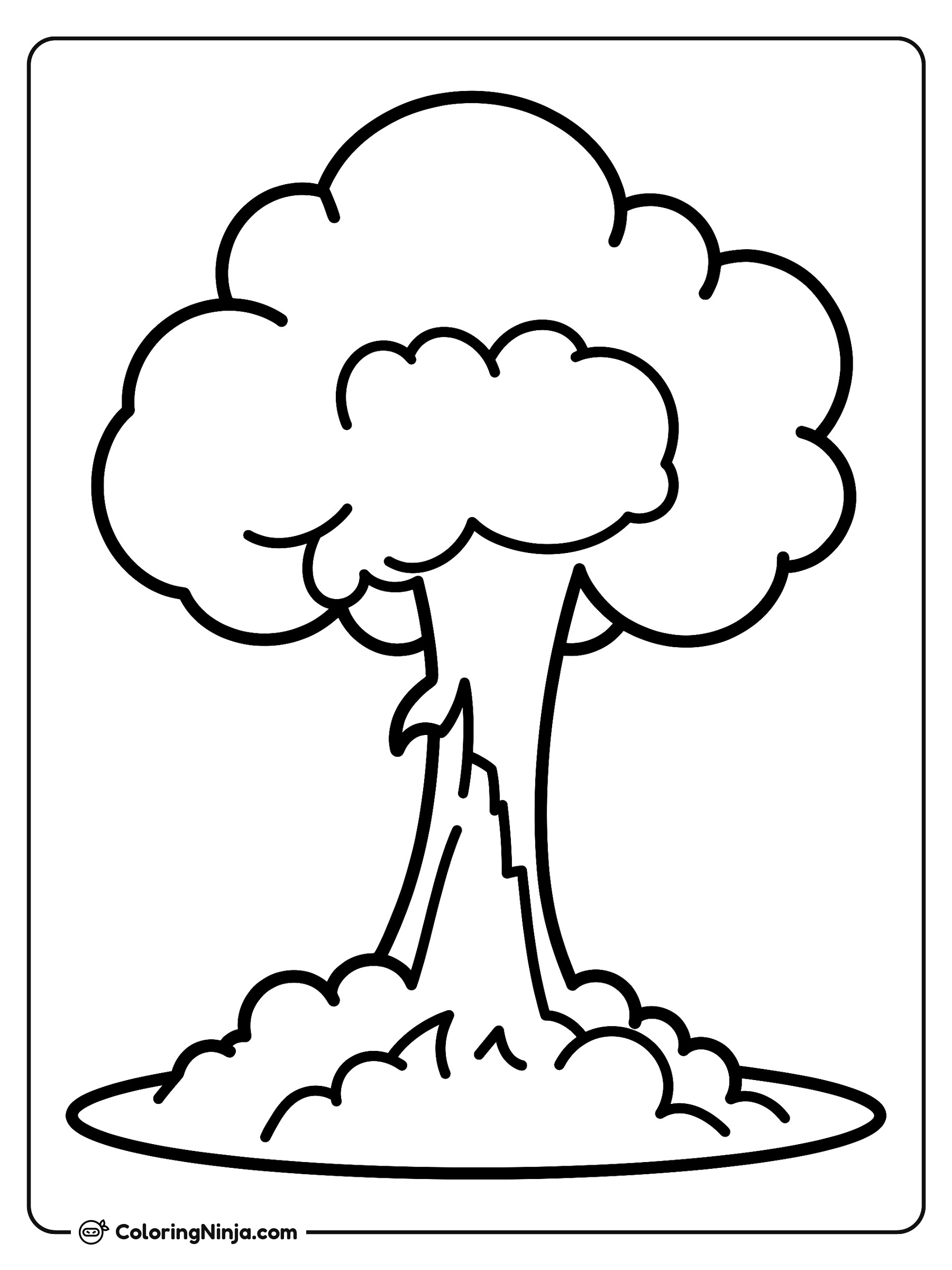 Atomic Bomb Coloring Page