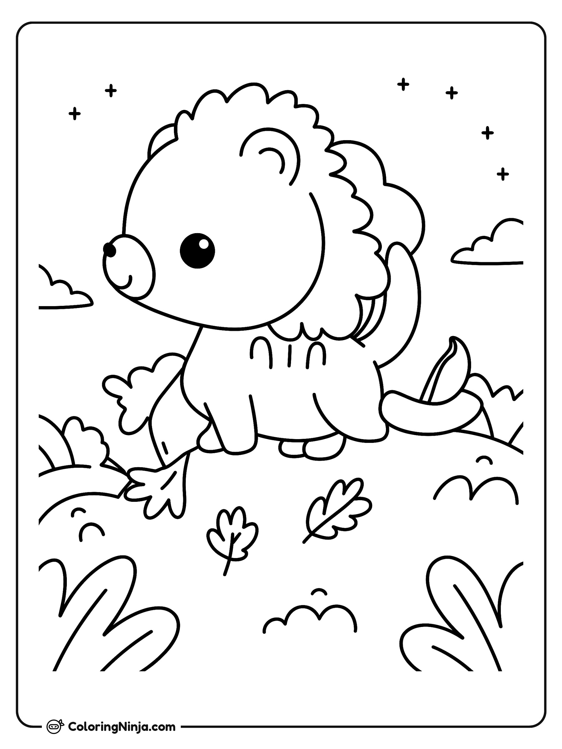El tierno personaje de Bluey: dibujo para colorear