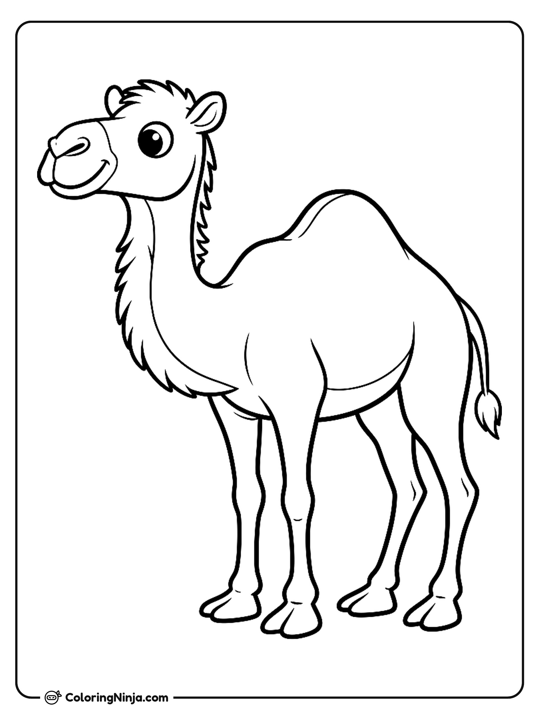 Camel Coloring Page