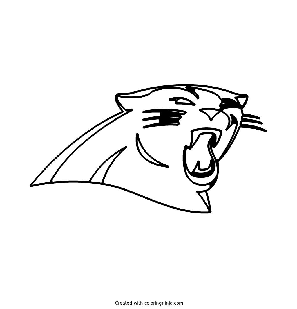 Carolina Panthers Logo Coloring Page