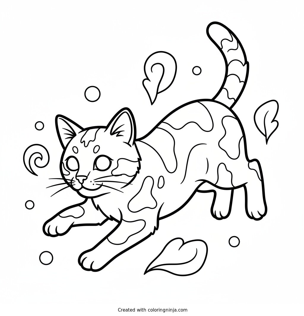 CAT Coloring Page