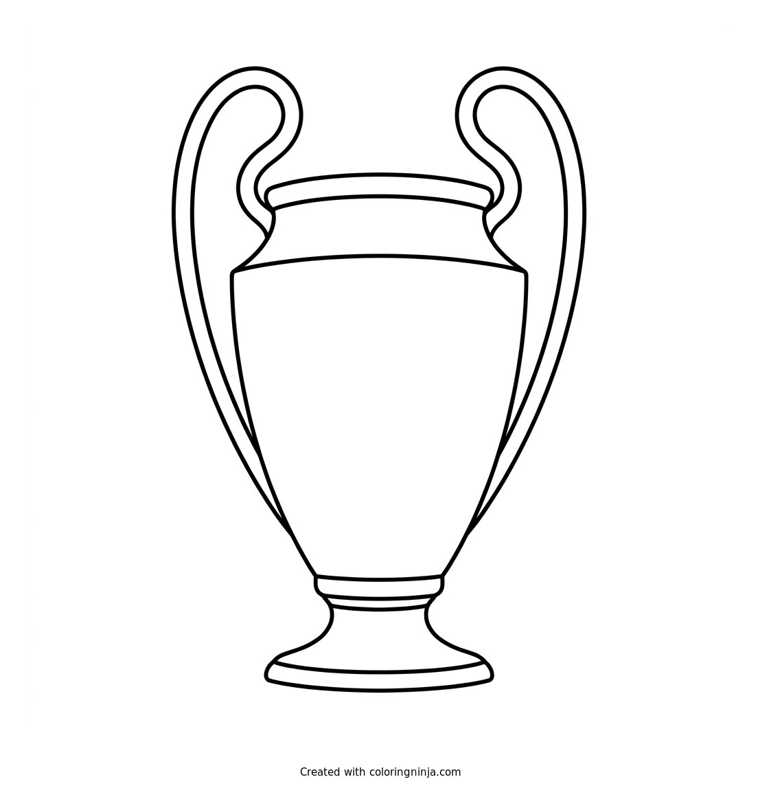 The Champions League Trophy Coloring Page