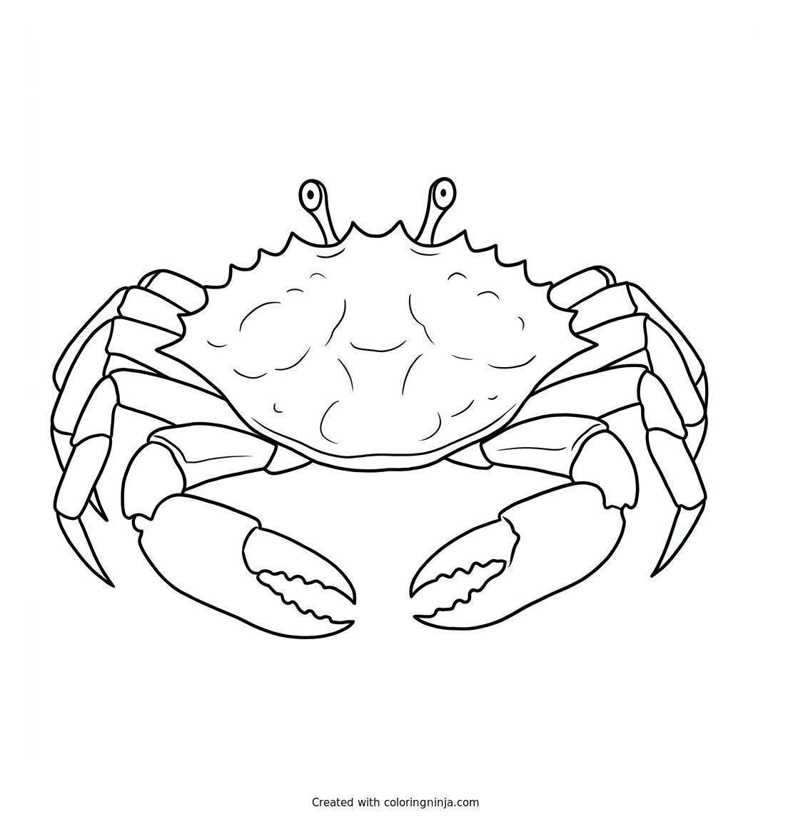 A Crab Coloring Page