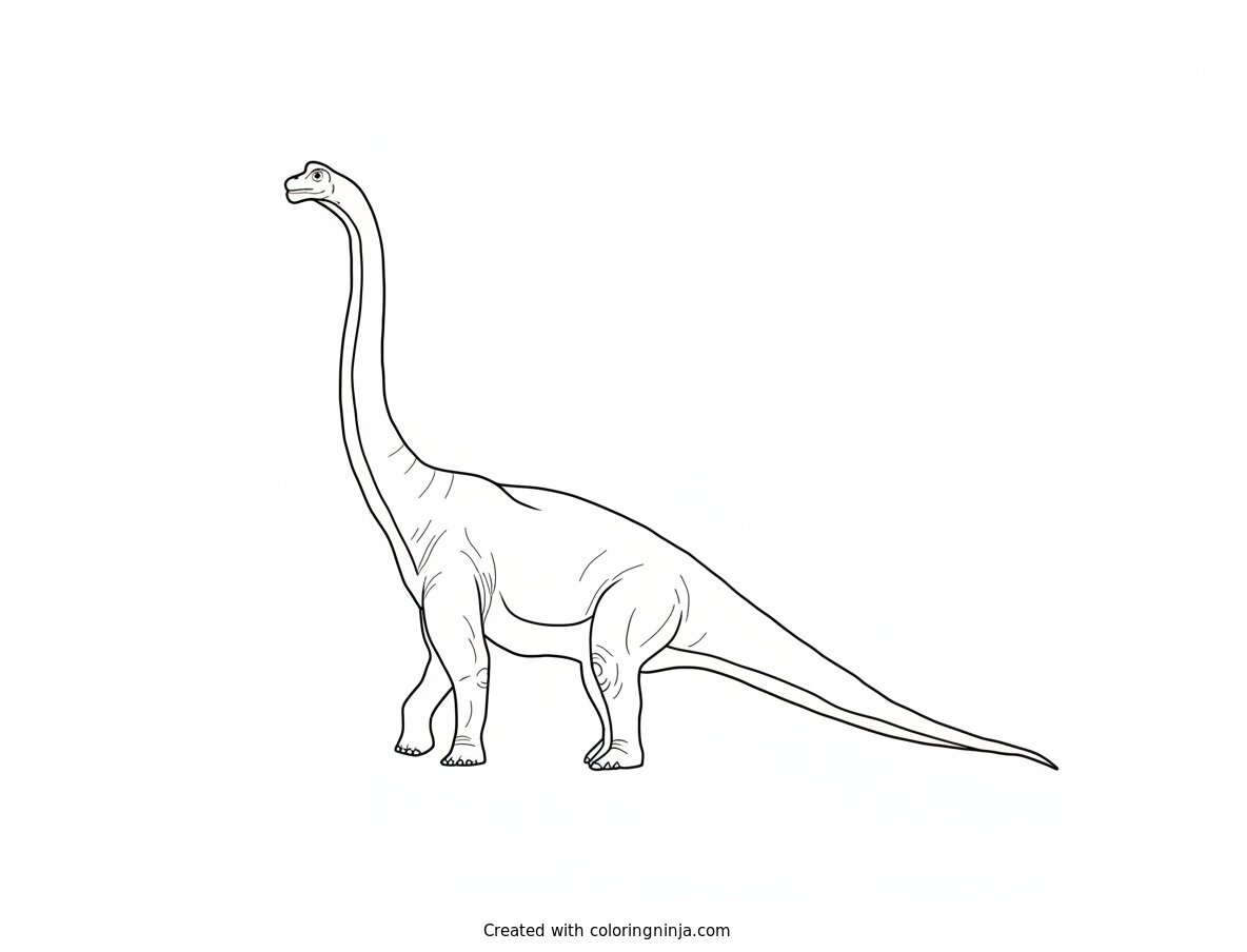 Coloring page of dinosaurs