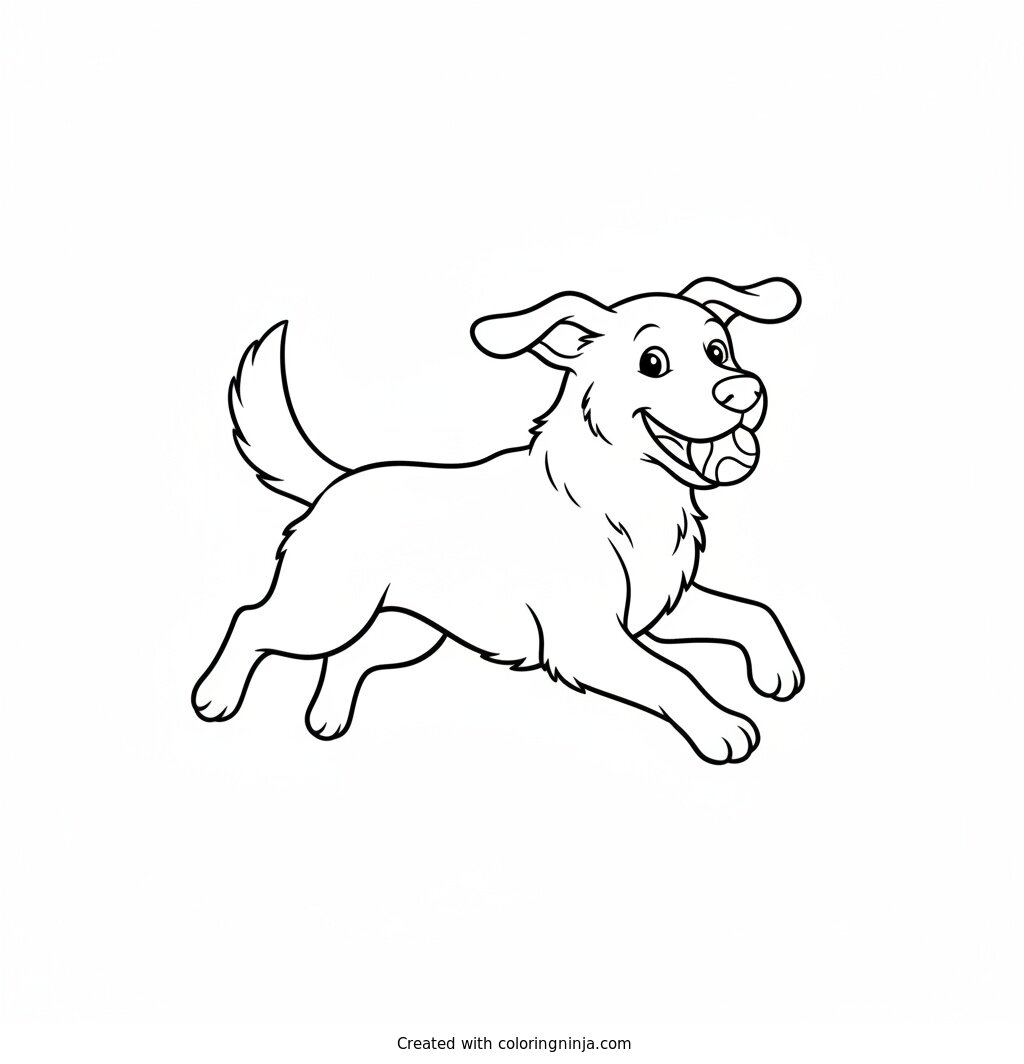 Coloring page of dog


