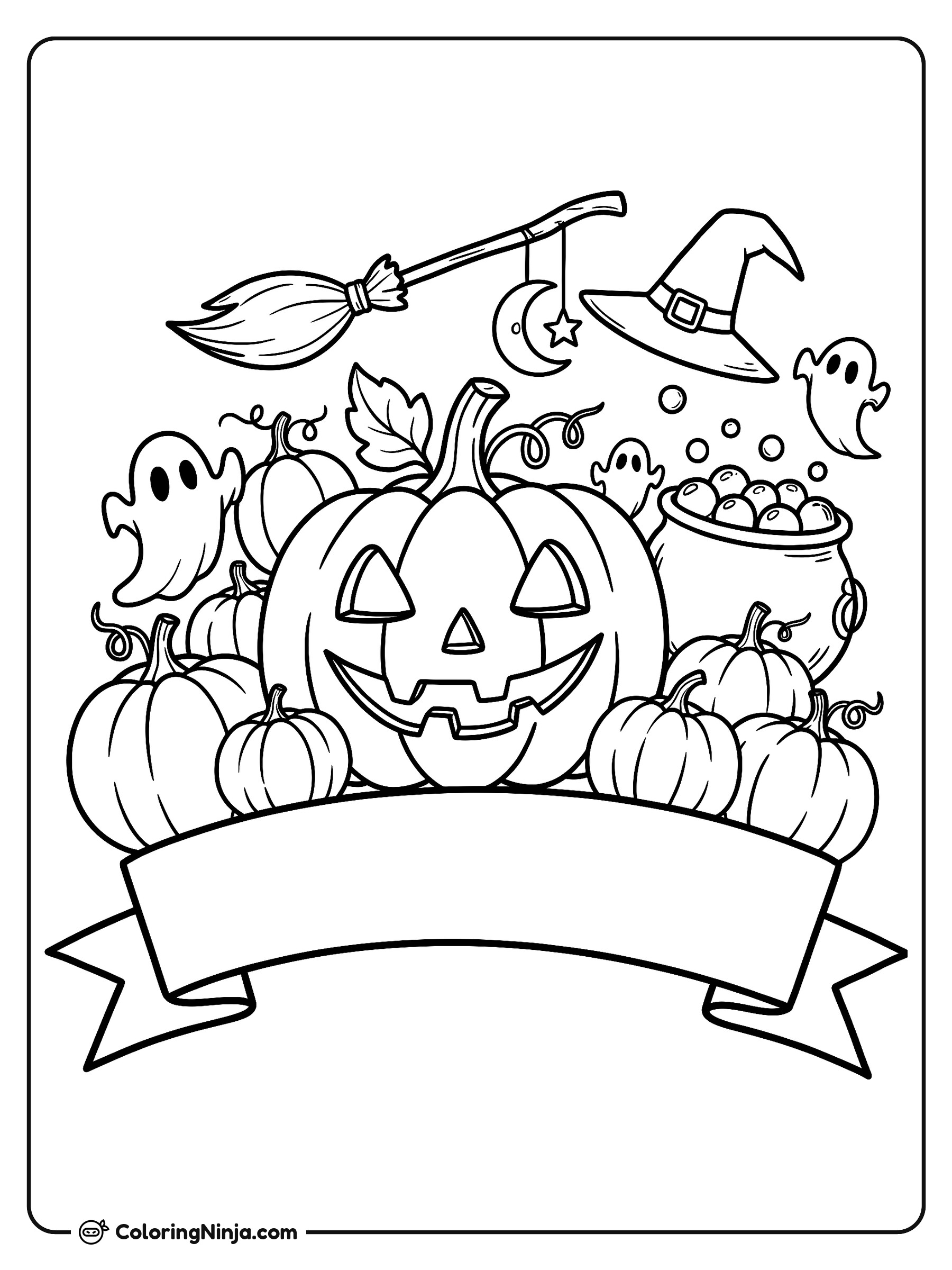 Edward's First Halloween 1968 Coloring Page