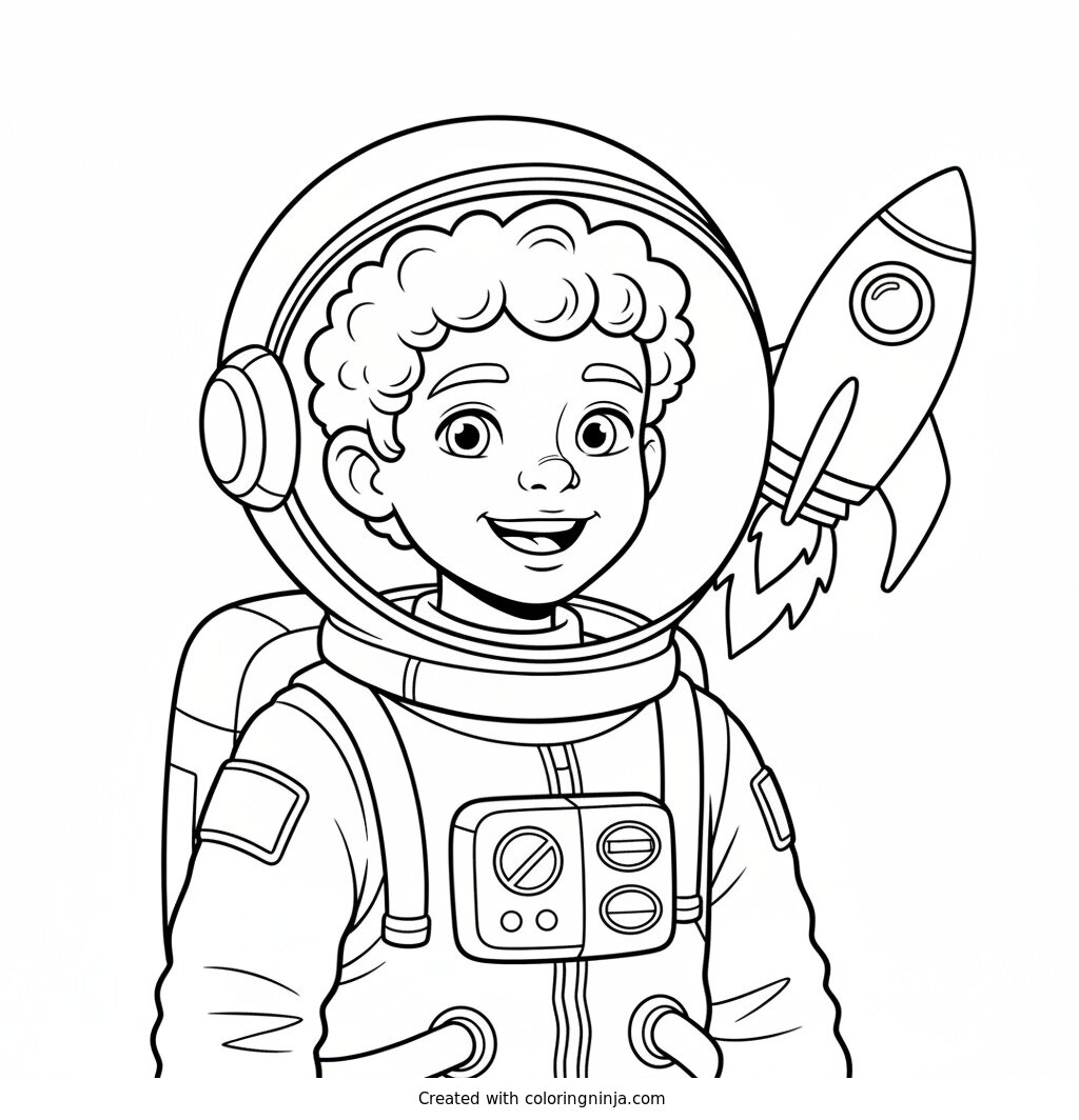 Coloring page of Emmet Johnson 