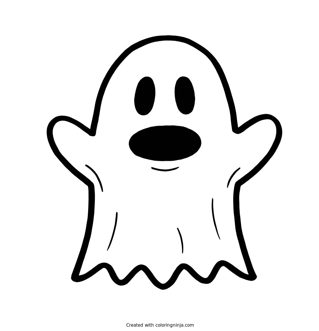 A Ghost Coloring Page