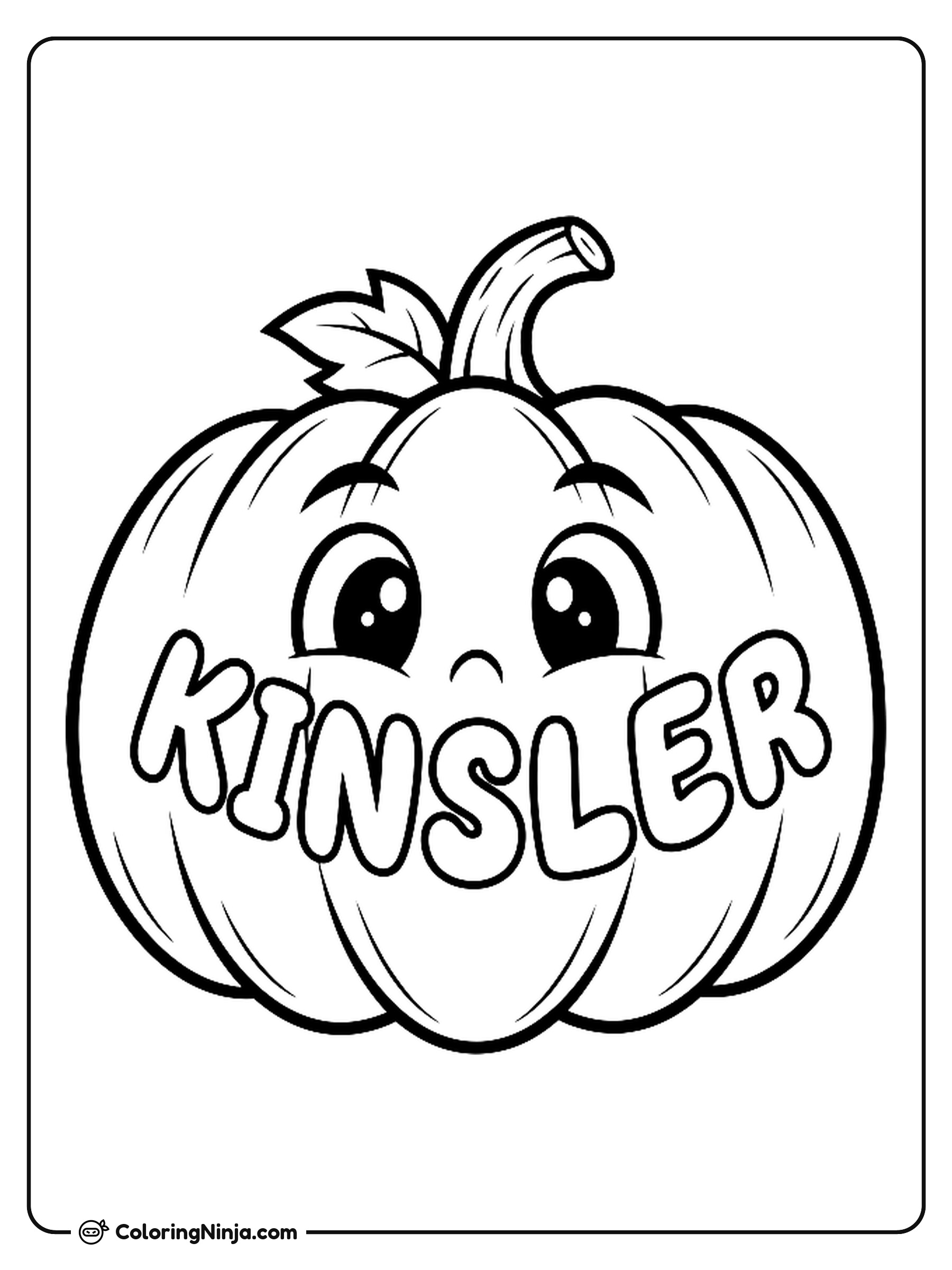 Halloween Pumpkin Coloring Page