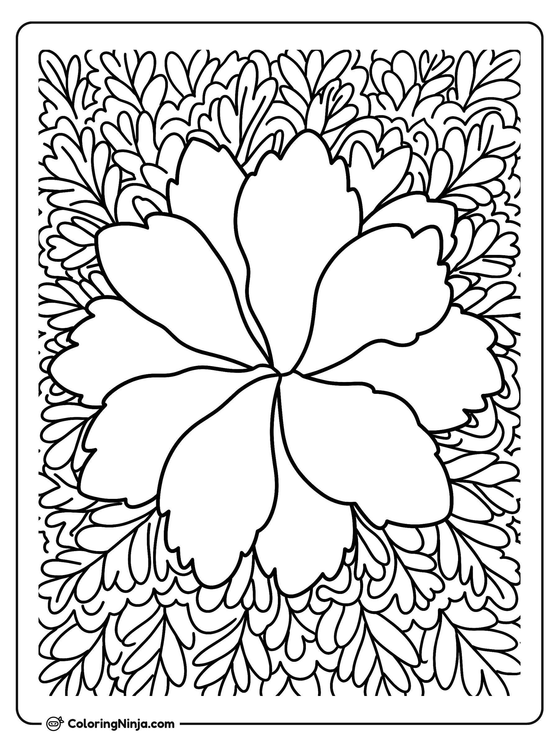 Paraíso Tropical de Hawái: dibujo para colorear