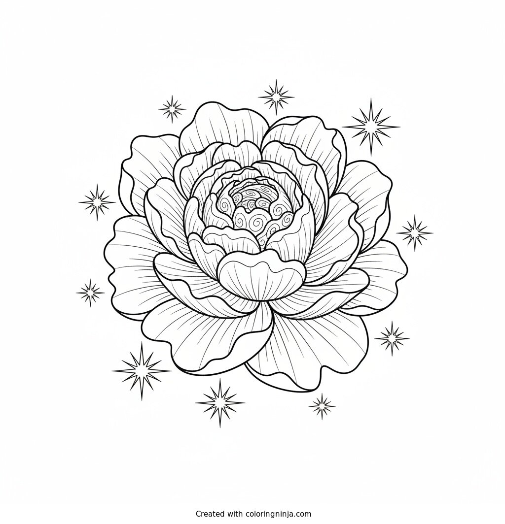 Girly Affirmations and Self Love Coloring Page