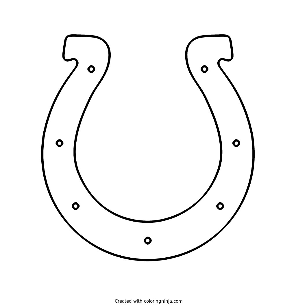 Indianapolis Colts Logo Coloring Page