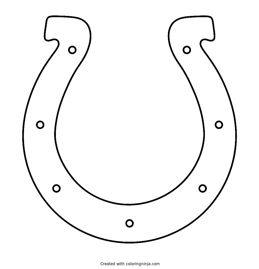 Logo de los Indianapolis Colts: dibujo para colorear