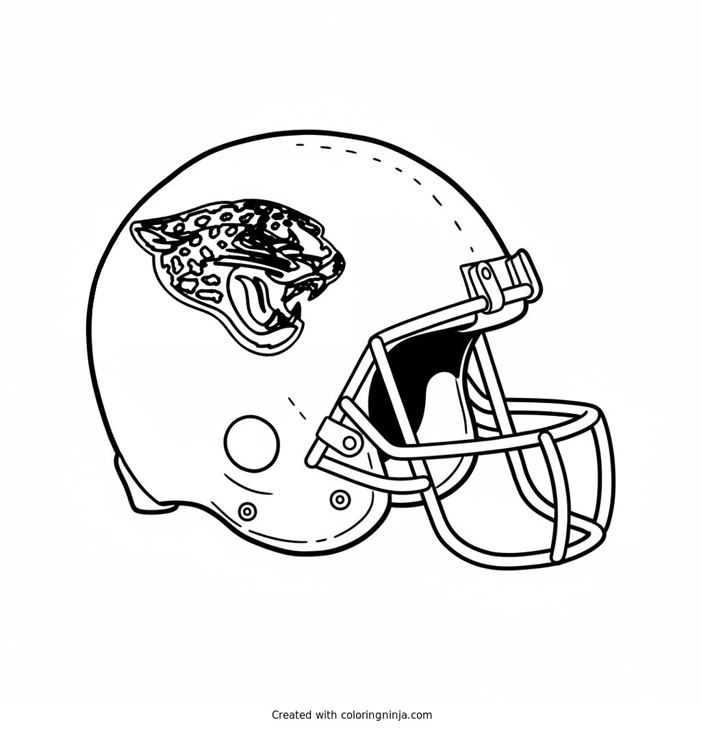 Jacksonville Jaguars Helmet Coloring Page