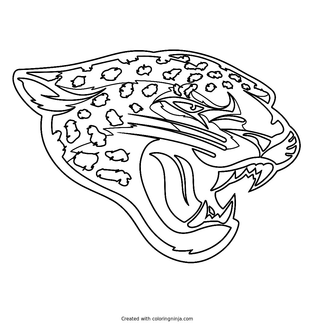 Logo de Jacksonville Jaguars: dibujo para colorear