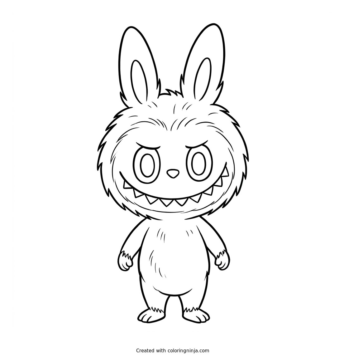 Labubu Coloring Page