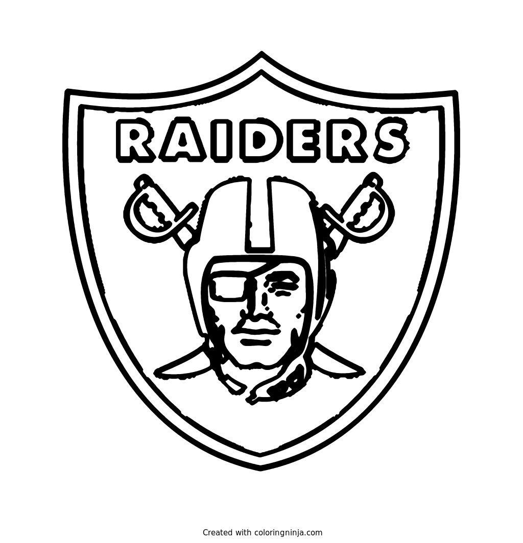 Las Vegas Raiders Logo Coloring Page