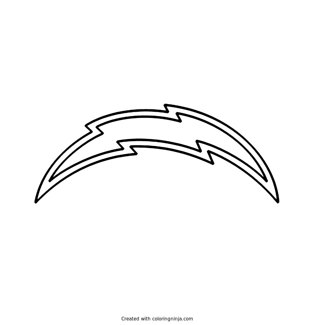 Los Angeles Chargers Logo Coloring Page