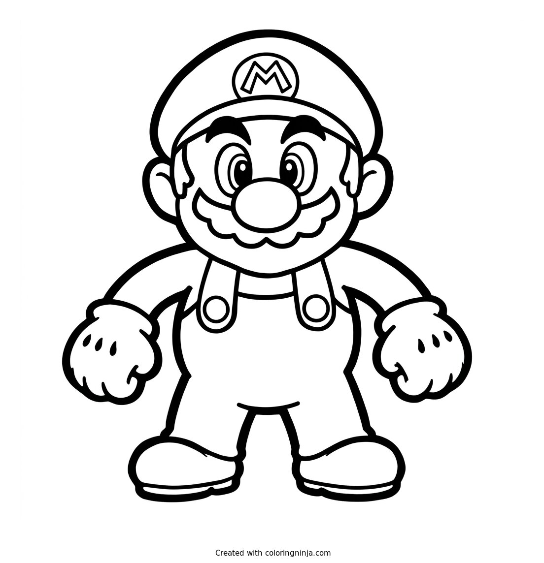 Mario Coloring Page