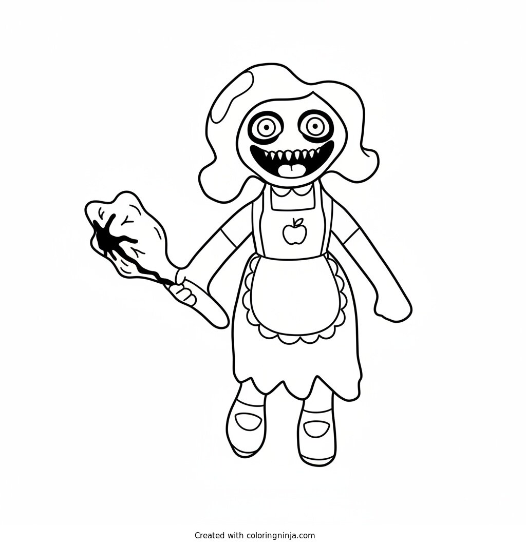 Coloring page of miss delight