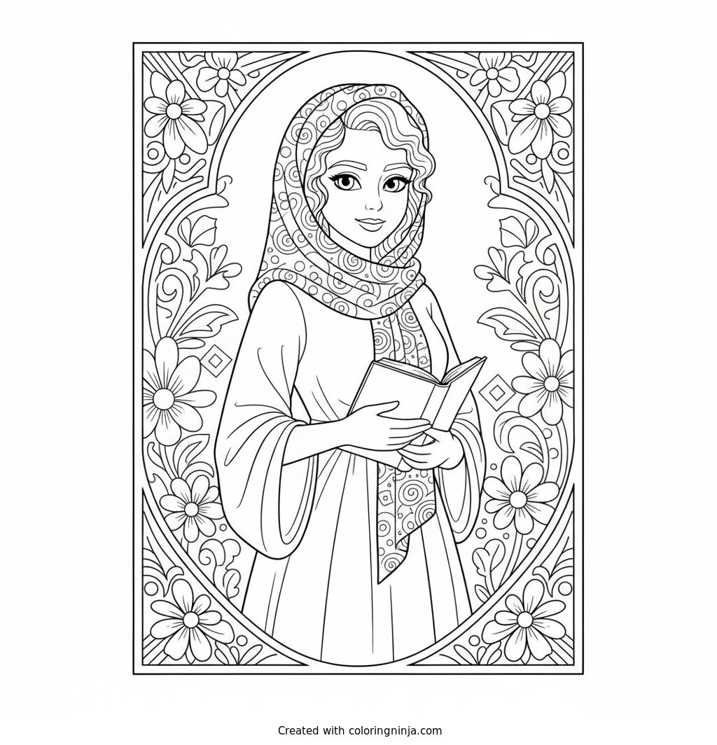 A Beautiful Pattern Coloring Page