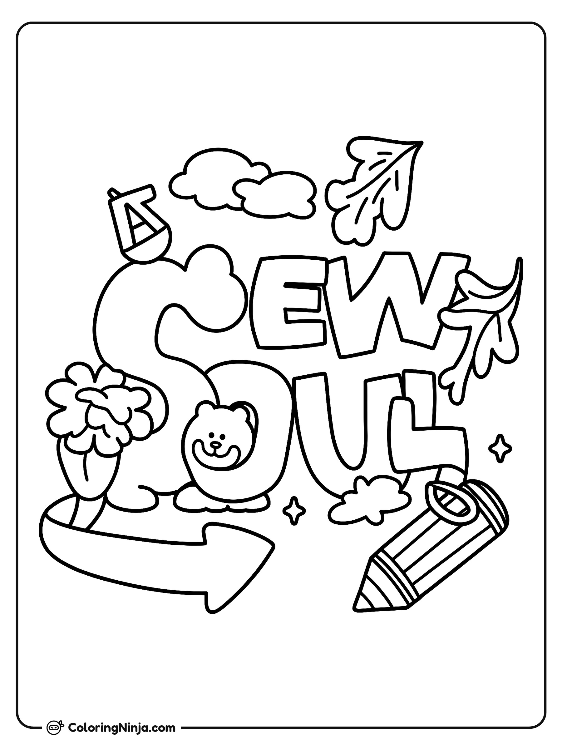 A New Soul Emblem Design Coloring Page