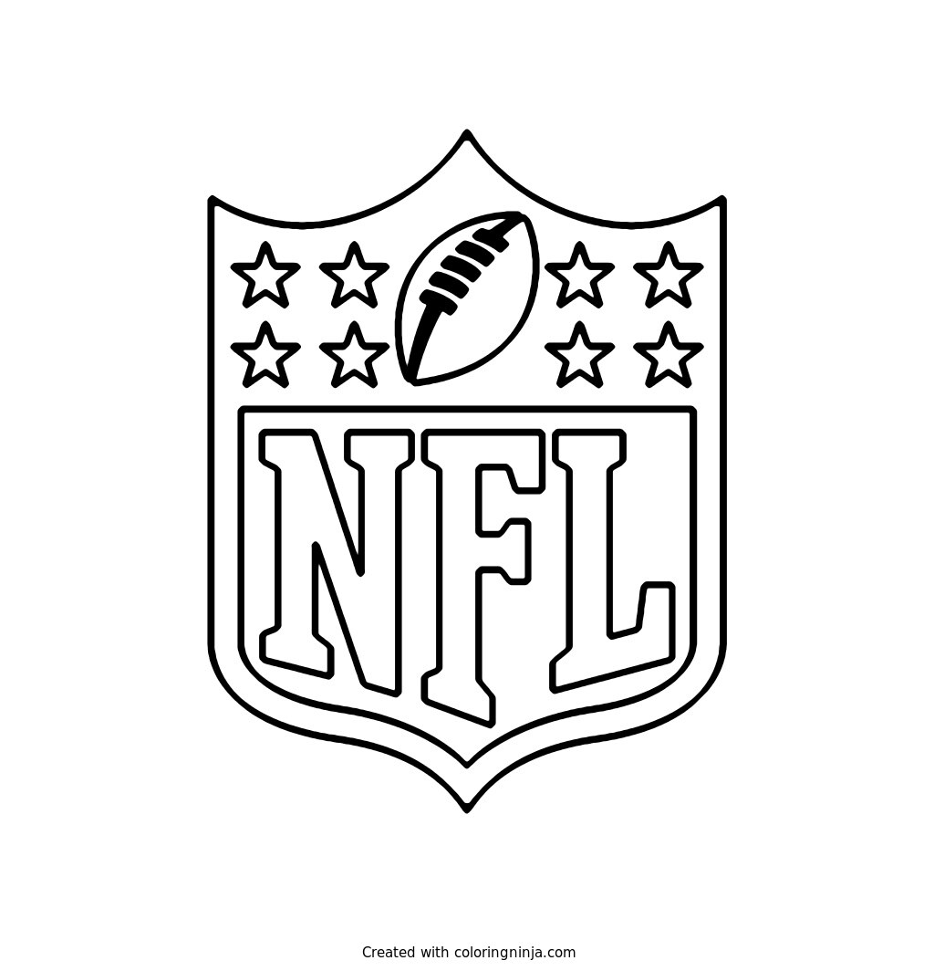 NFL Shield Logo Coloring Page
