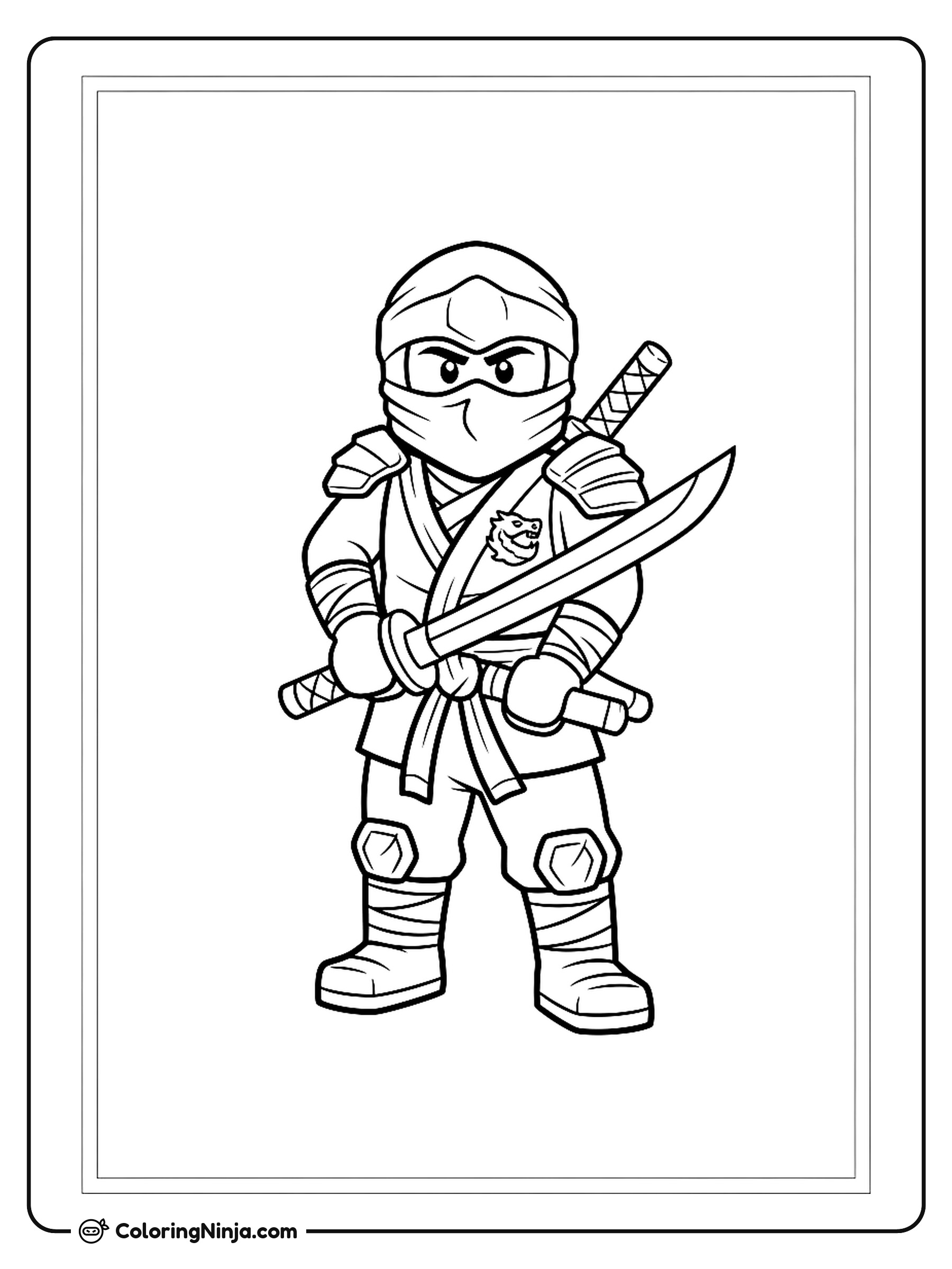 Ninjago Coloring Page