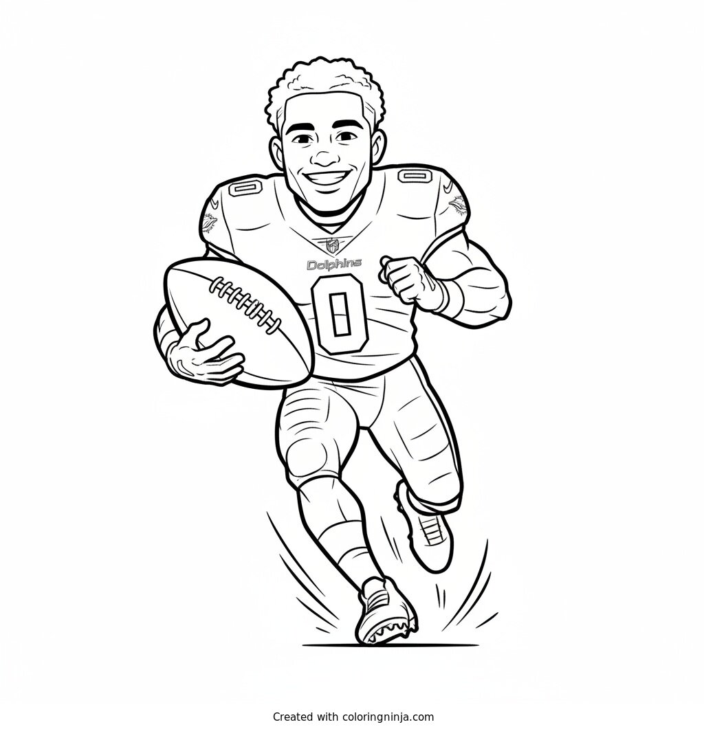 Ollie Gordon II Cartoon Mascot Coloring Page