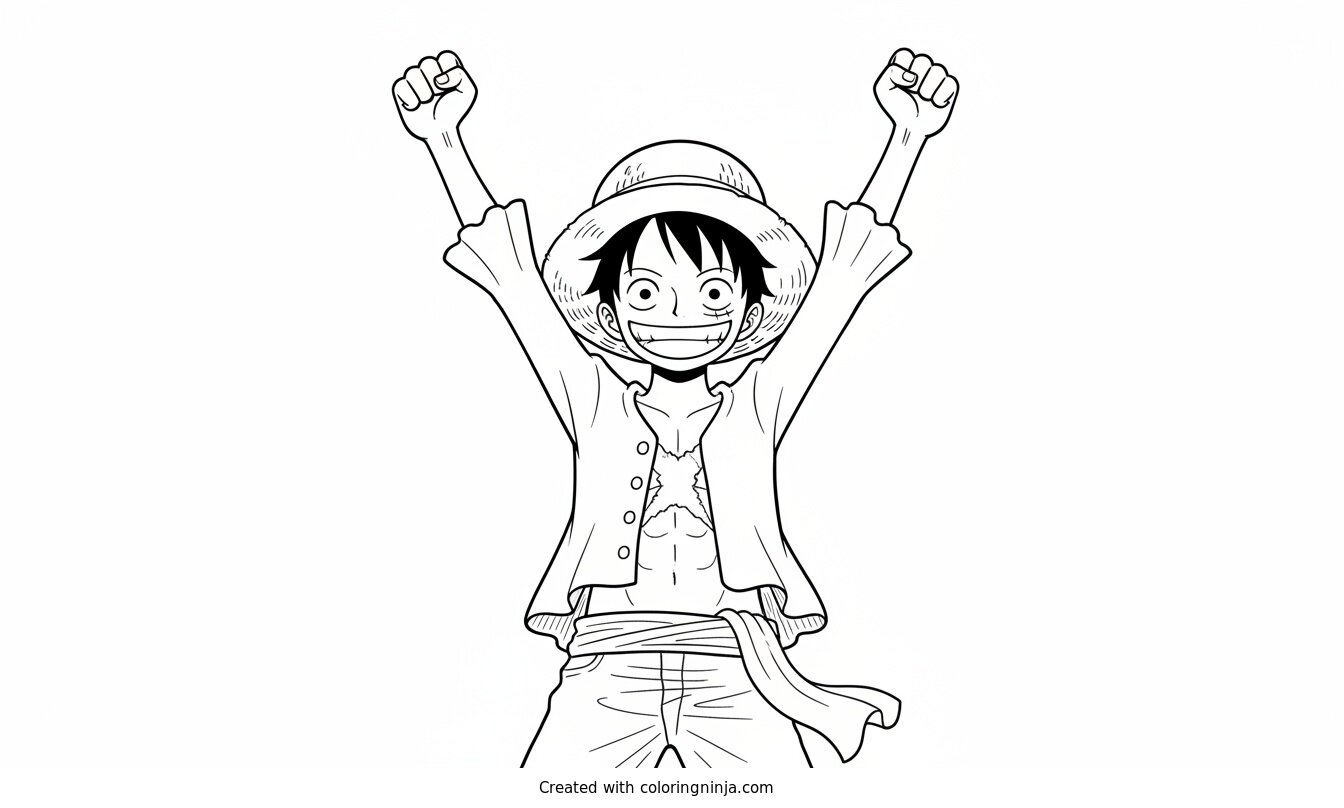 Coloring page of one piece