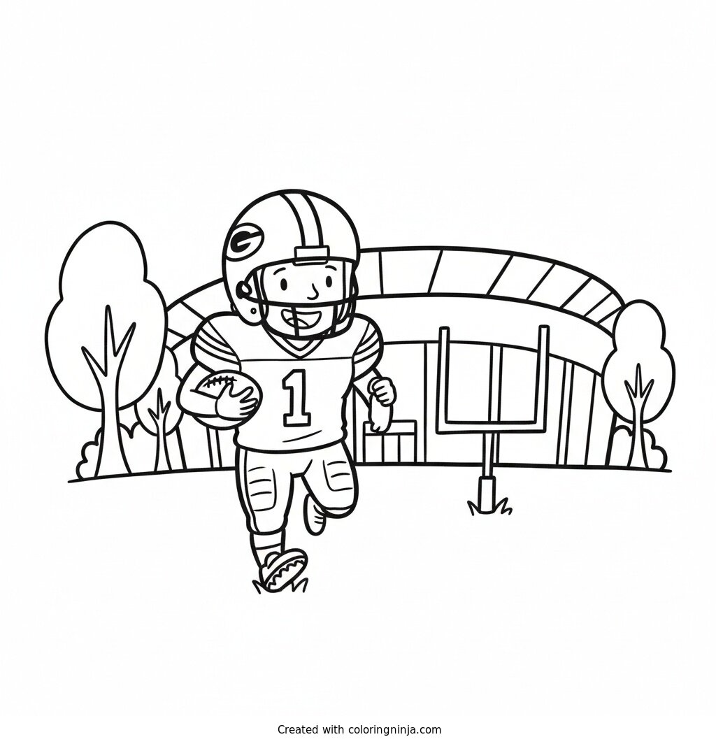 Coloring page of Packers