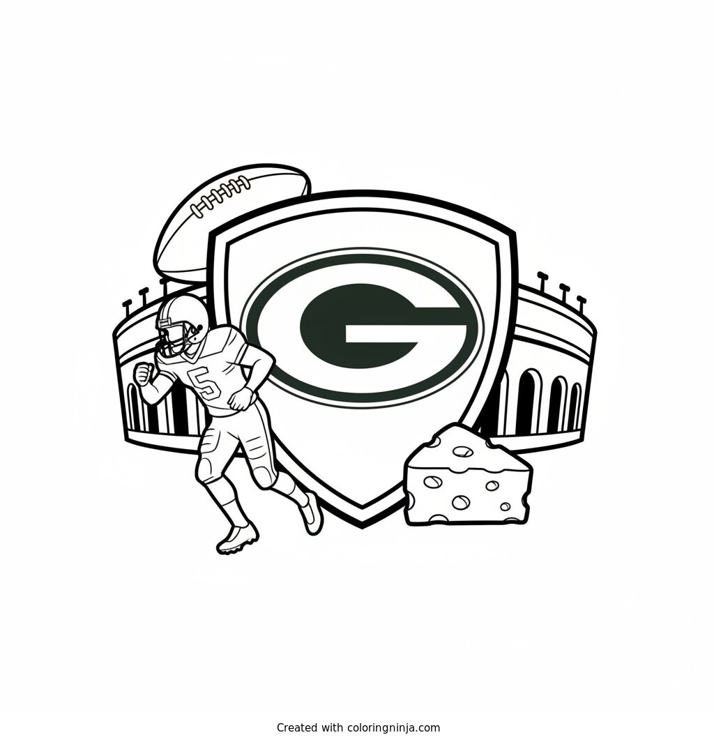 Packers Coloring Page