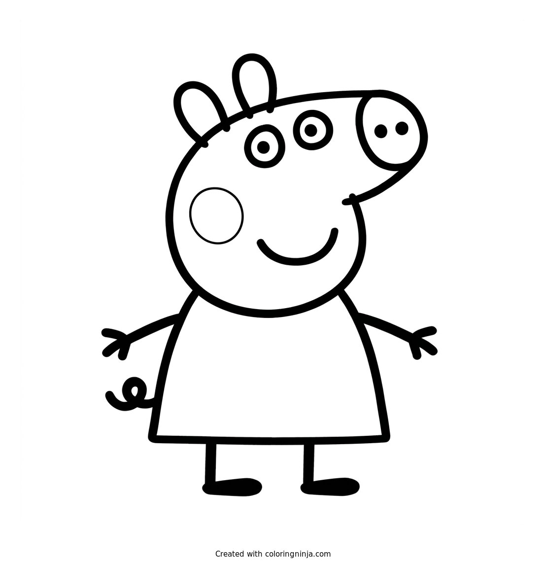 Peppa Pig Coloring Page