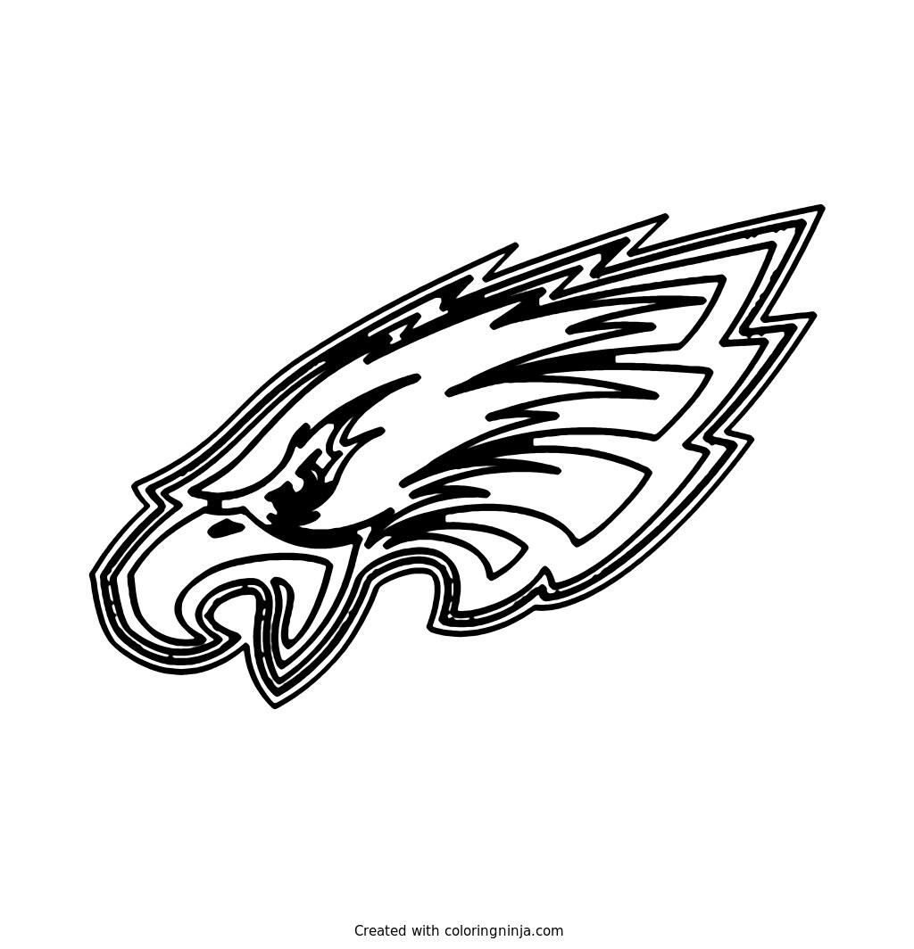 Philadelphia Eagles Logo Coloring Page