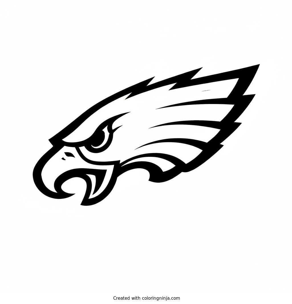 Logo de Philadelphia Eagles: dibujo para colorear