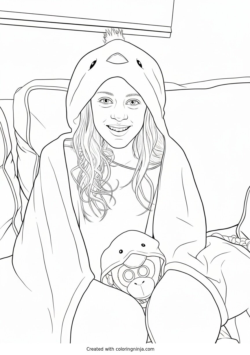 Coloring page of Photo to coloring page