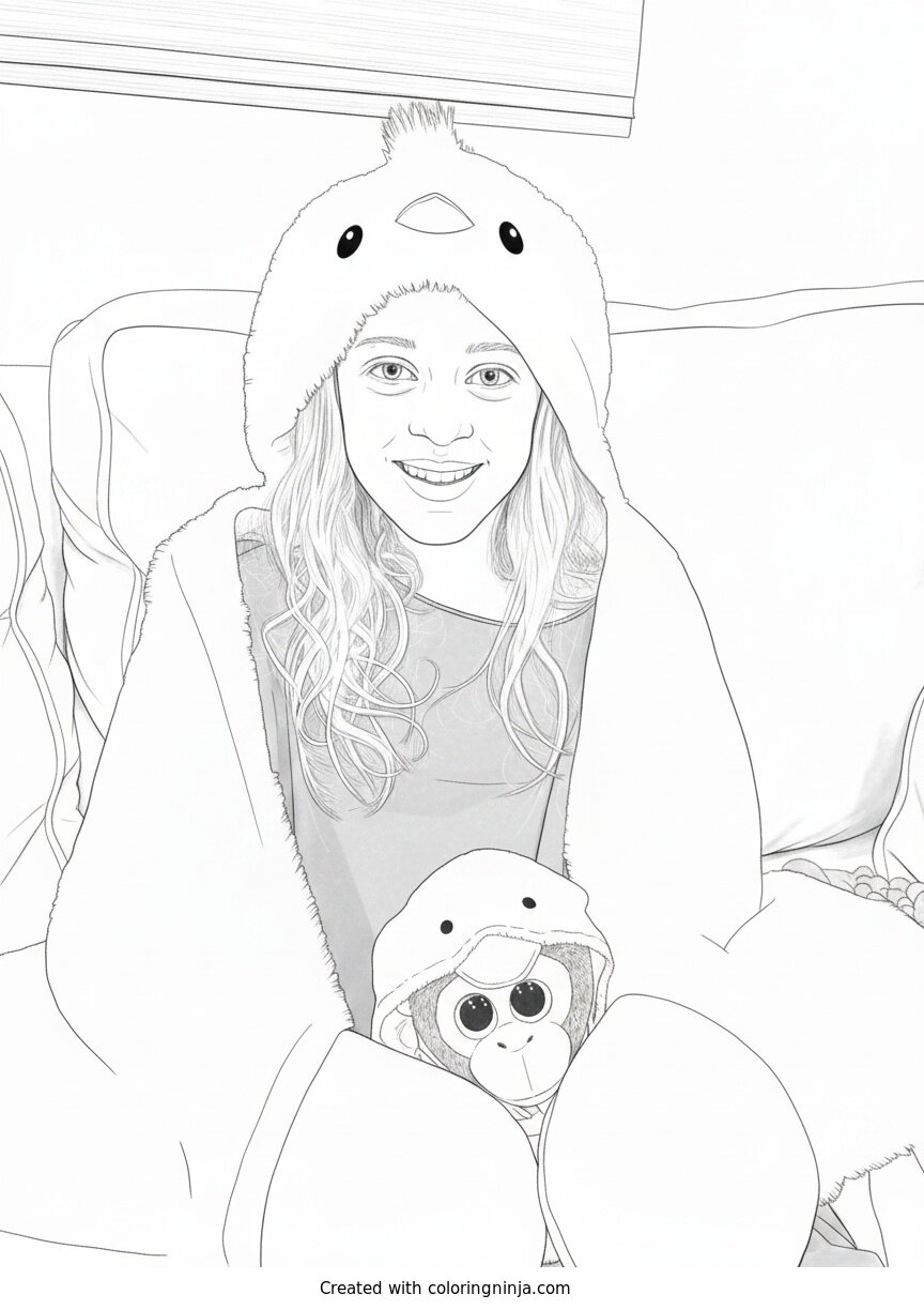 Coloring page of Photo to coloring page