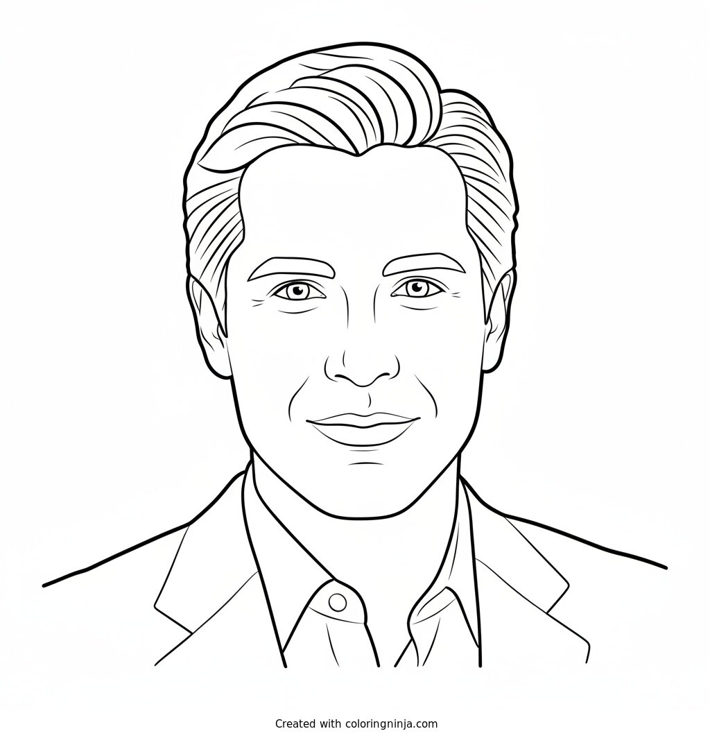 Coloring page of A picture of fernando mendoza