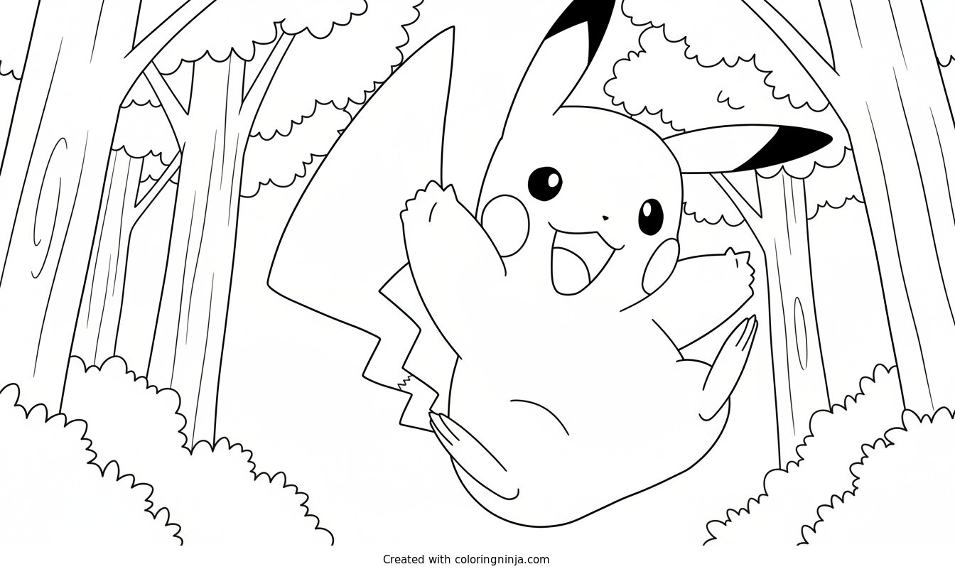 Coloring page of pokemon