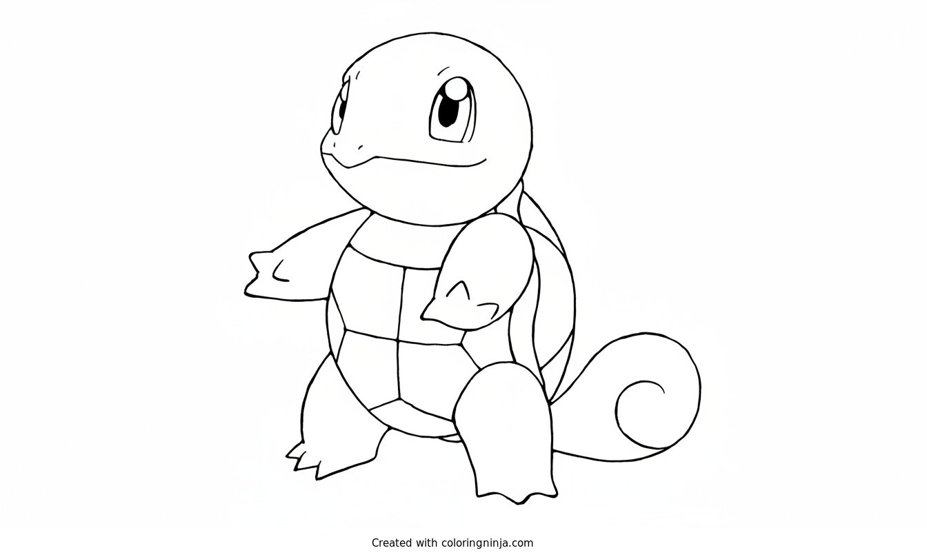 Coloring page of pokemon