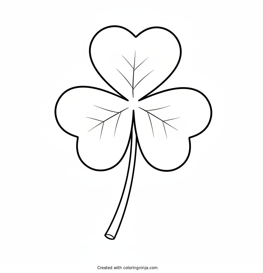 Coloring page of saint patrick's day